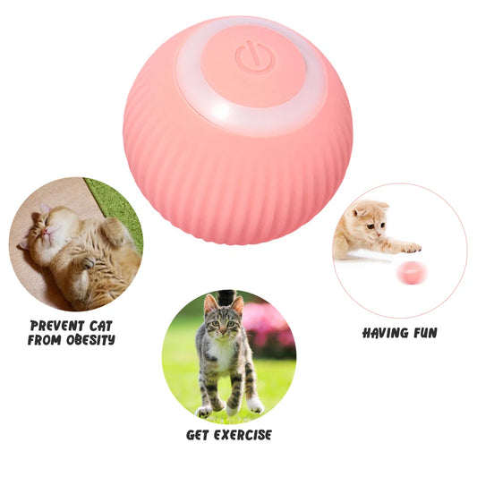 Smart Cat Toy - Automatic Rolling Ball Interactive Electric Toy for Indoor Cats & Kittens
