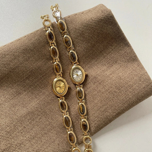 High-End Luxury Green Jade Quartz Watch โ Elegant Womenโs Bracelet Wristwatch, Fashion Jewelry Gift