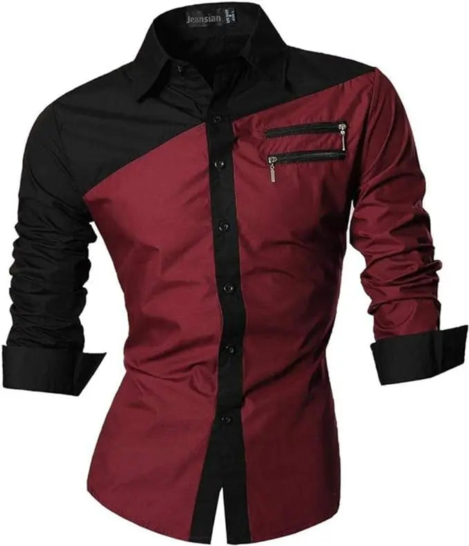 Sport trendy Men’s Dragon Print Long Sleeve Shirt