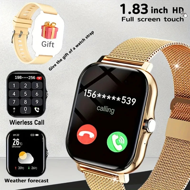 2025 Smart Watch for Men & Women – 1.91” Full Touch Display Bluetooth Fitness Tracker Smartwatch (Android Compatible)