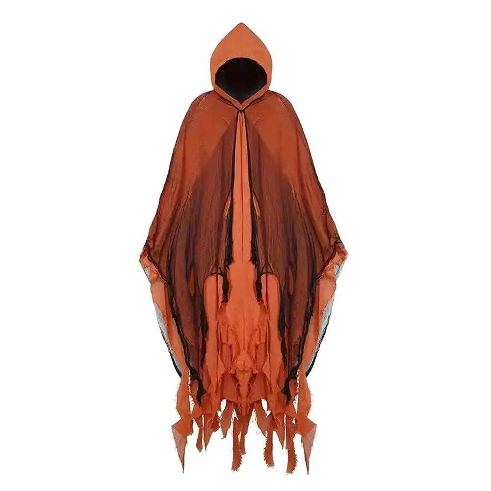 2025 Halloween Adult Costume – Scary Ghost Cloak with Hood, Zombie, Witch & Grim Reaper Cape Cosplay Outfit