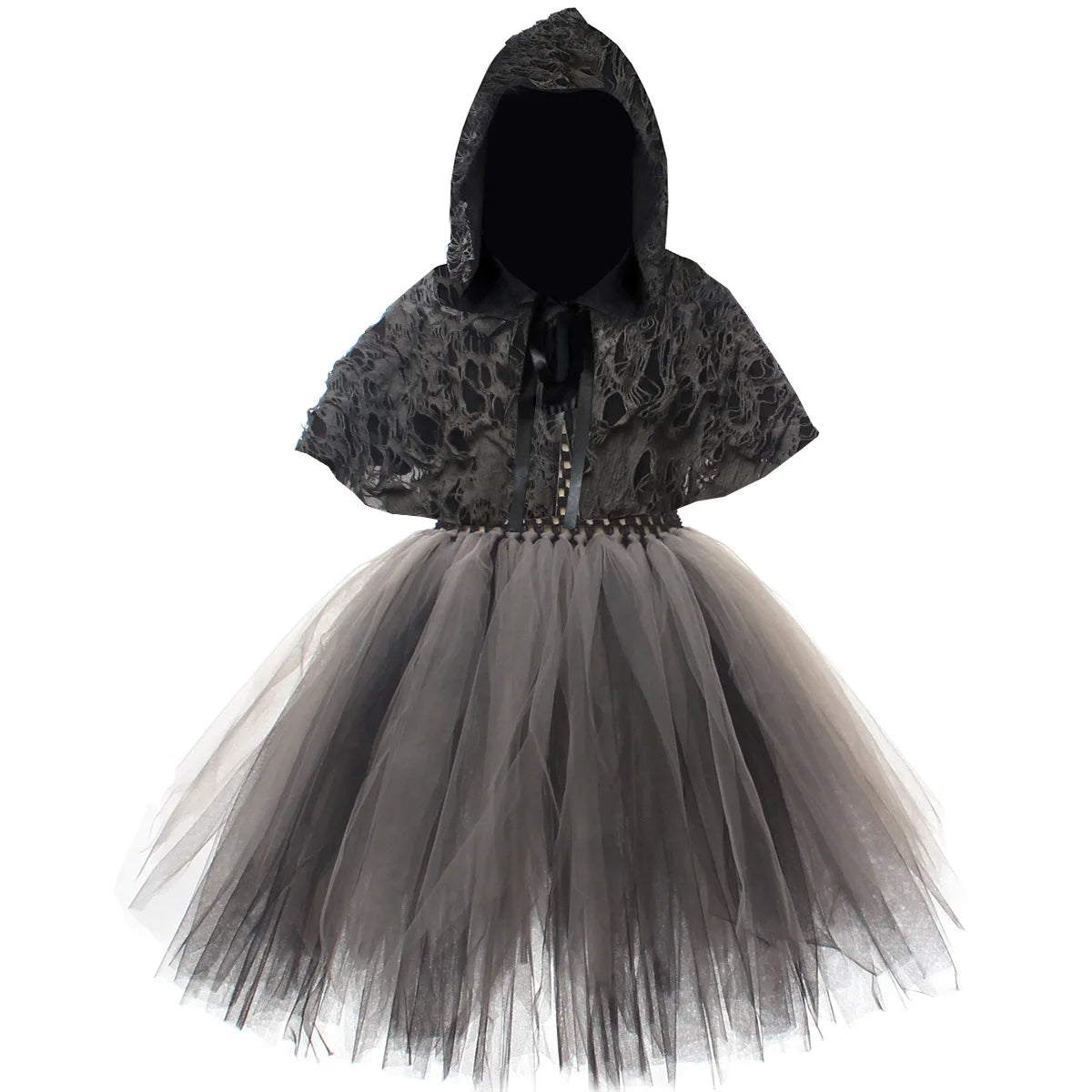 2025 Halloween Girls Demon & Death Costume – Medieval Hooded Cloak for Horror Cosplay and Party Fancy DressHalloween, Girls Costume, Demon Costume, Death Costume, Horror Costume
