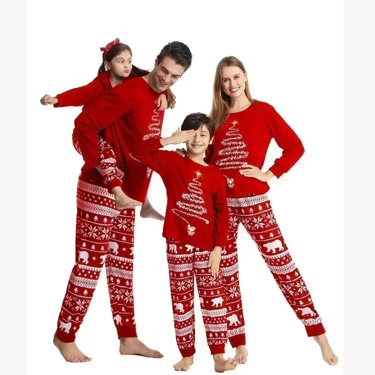 2025 Family Christmas Pajamas Set – Matching Mom, Dad, Kids & Baby Sleepwear