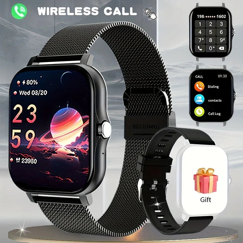 2025 Smart Watch for Men & Women – 1.91” Full Touch Display Bluetooth Fitness Tracker Smartwatch (Android Compatible)
