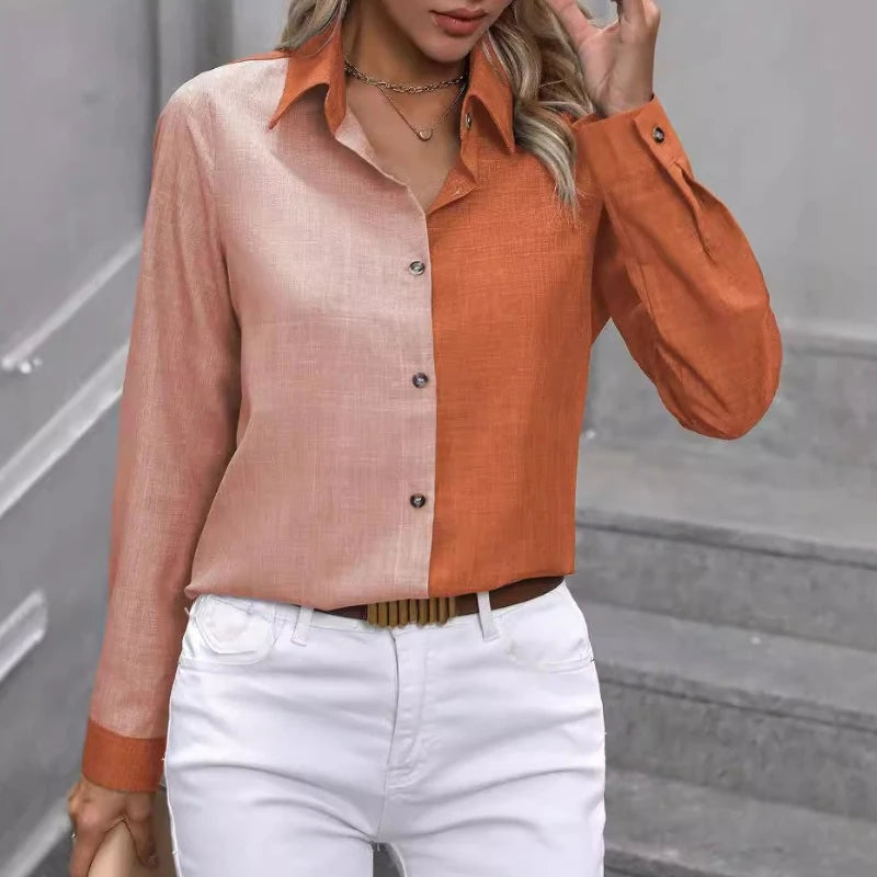 Fashion Casual Women’s Blouse – Long Sleeve Loose Streetwear Shirt for Spring & Autumn | Camisas Mujer Blusas Tops