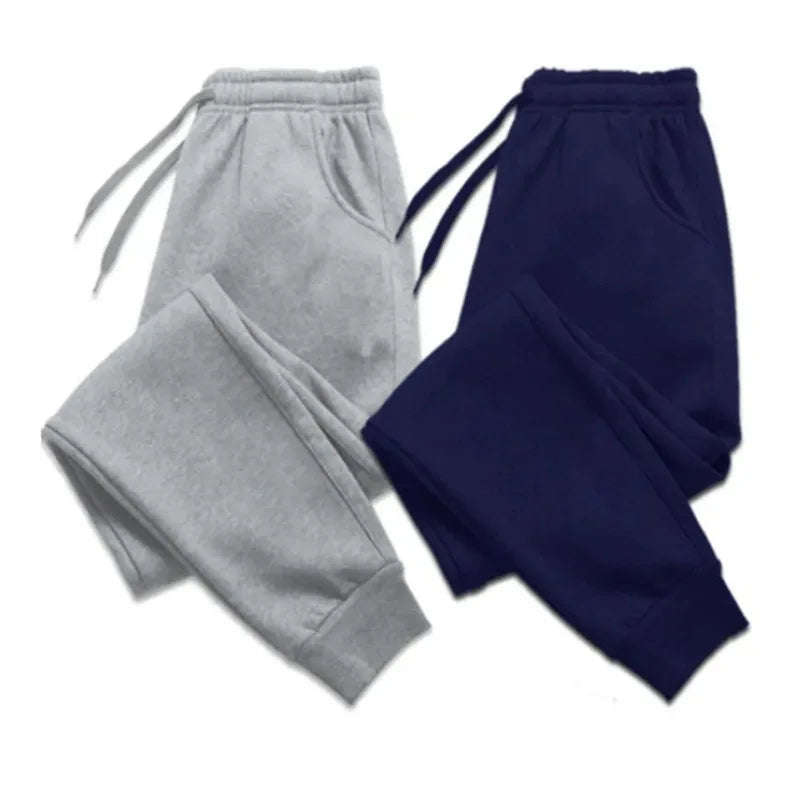 Women’s Autumn Winter Fleece Sweatpants – Casual Joggers, Sports Gym Trousers, Solid Color Workout Pants