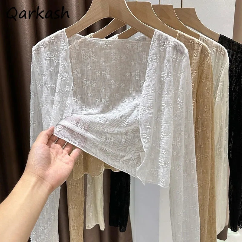 Women’s Fashion Shiny Cardigan – Summer Cozy Shrug | Youthful, Breathable, Casual Streetwear 2025