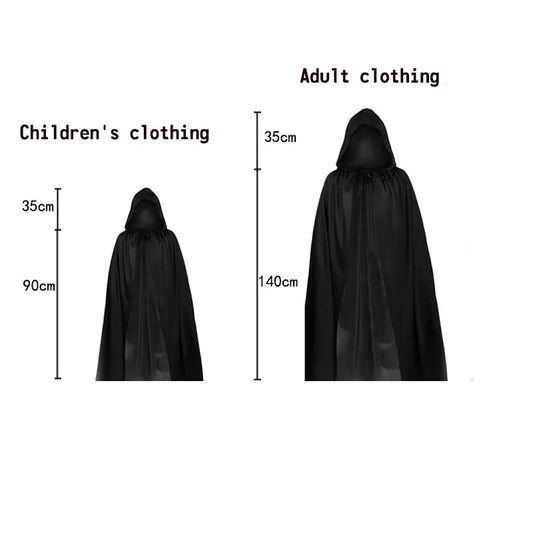 2025 Halloween Grim Reaper Cosplay Costume – Terrifying Skeleton Outfit for Kids & Adults with Ghost Robe and Sickle