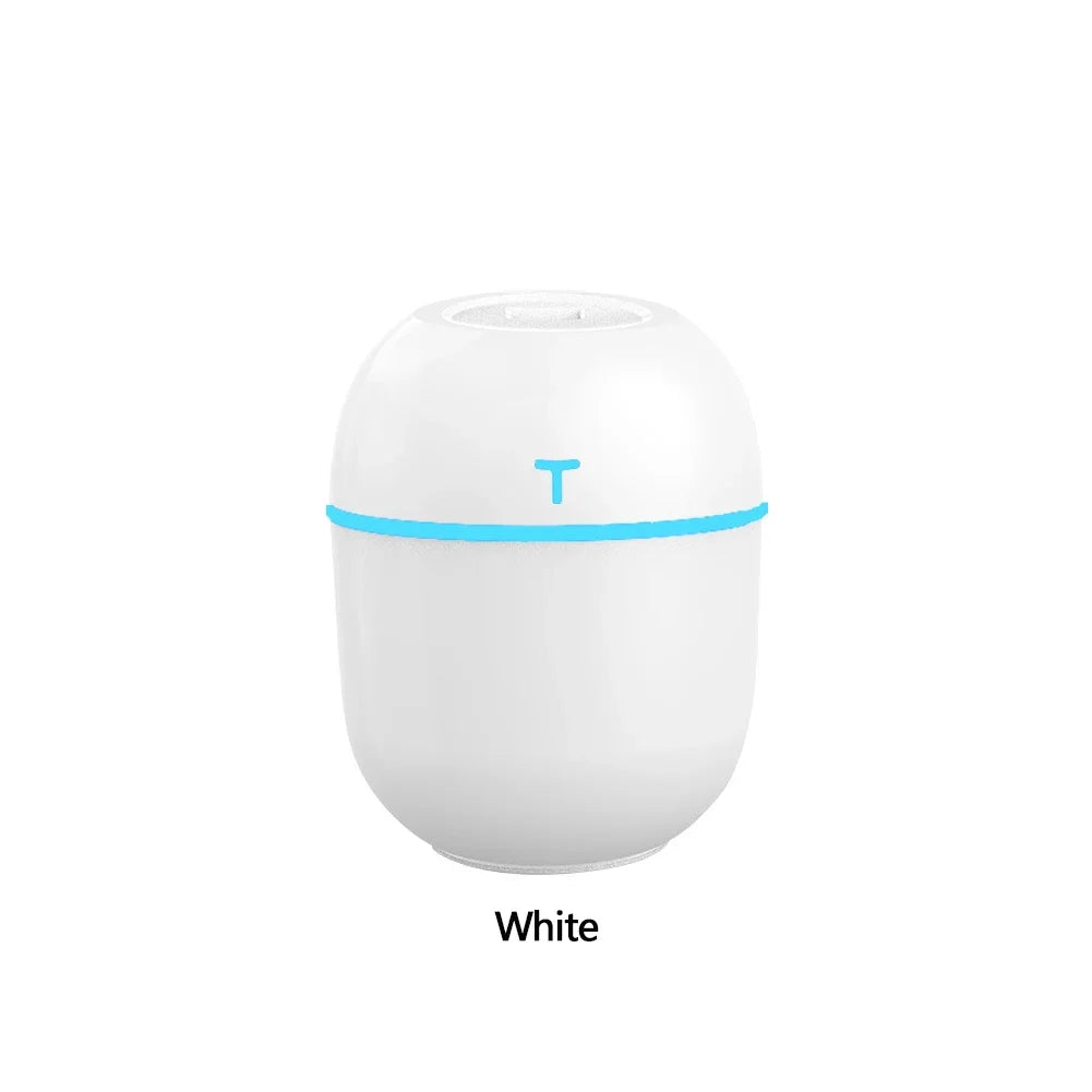 220ml Mini USB Air Humidifier – Ultrasonic Essential Oil Diffuser & Car Purifier with LED Night Light