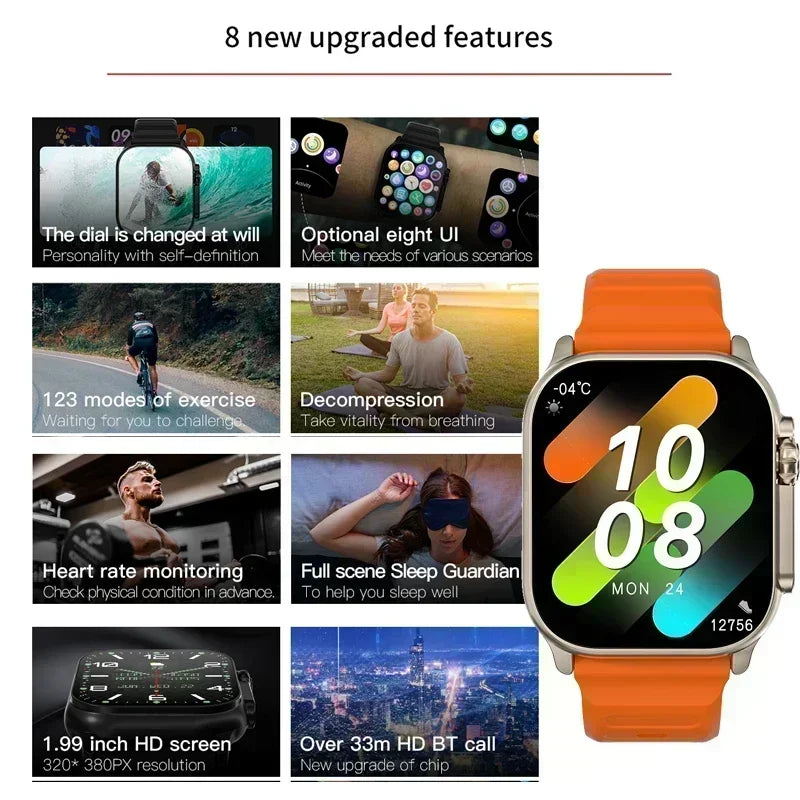 2025 Smart Watch – Heart Rate & Sleep Monitor with Dustproof and Waterproof Design for Active Lifestyles