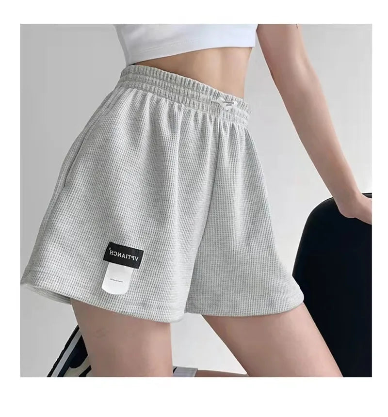 Women’s Summer Sports Shorts – Loose Fit Elastic Waist Three-Quarter Casual Trousers | 2025 Fashion