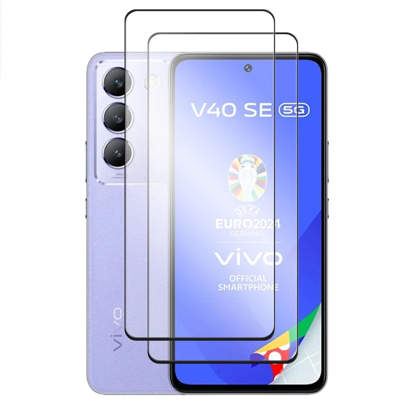 4in1 For Vivo V40 SE 5G Glass For Vivo V40 SE Tempered Glass 6.67 inch 2.5D Full Cover Screen Protector For Vivo V40 SE Film