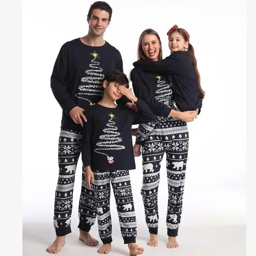 2025 Family Christmas Pajamas Set – Matching Mom, Dad, Kids & Baby Sleepwear