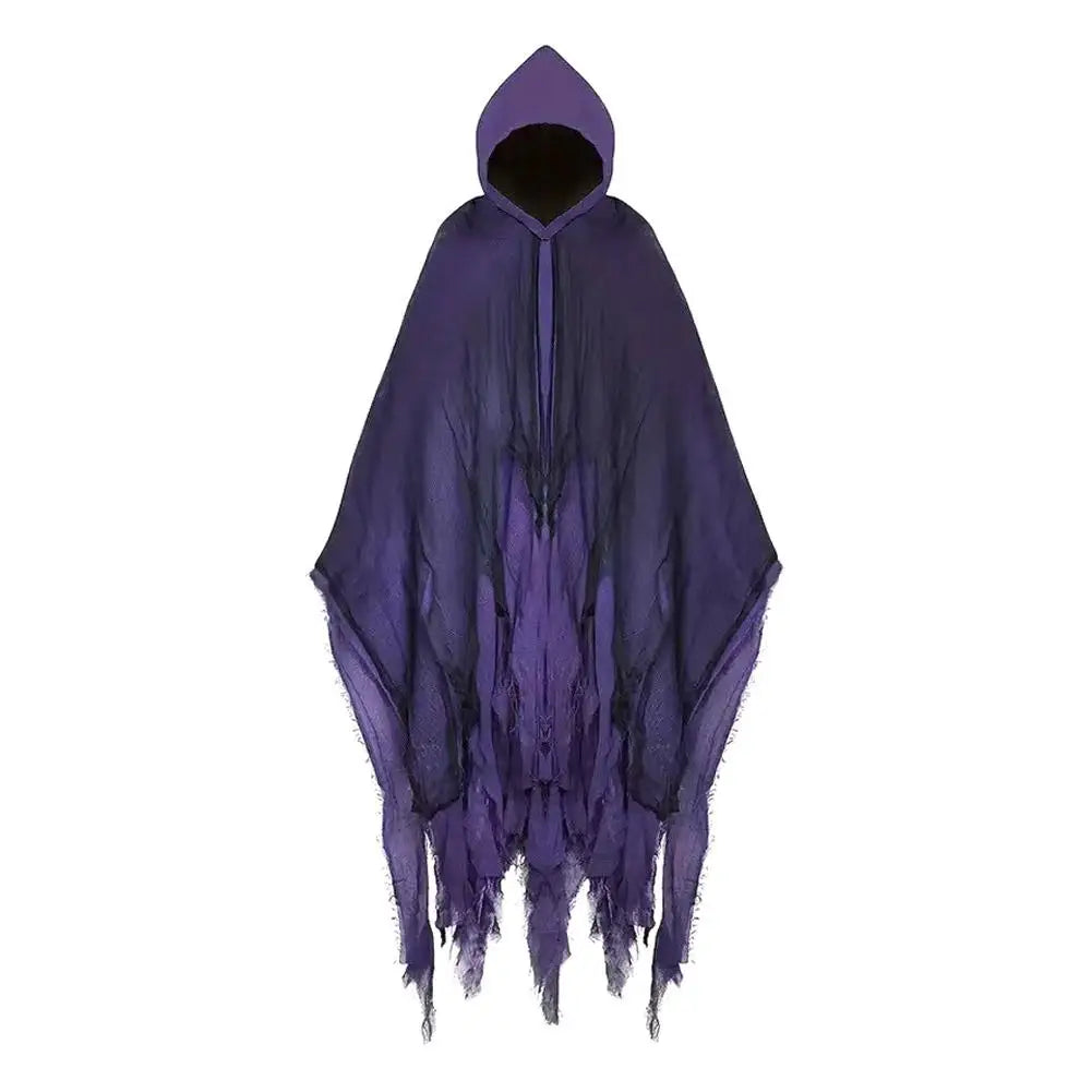 2025 Halloween Adult Costume – Scary Ghost Cloak with Hood, Zombie, Witch & Grim Reaper Cape Cosplay Outfit
