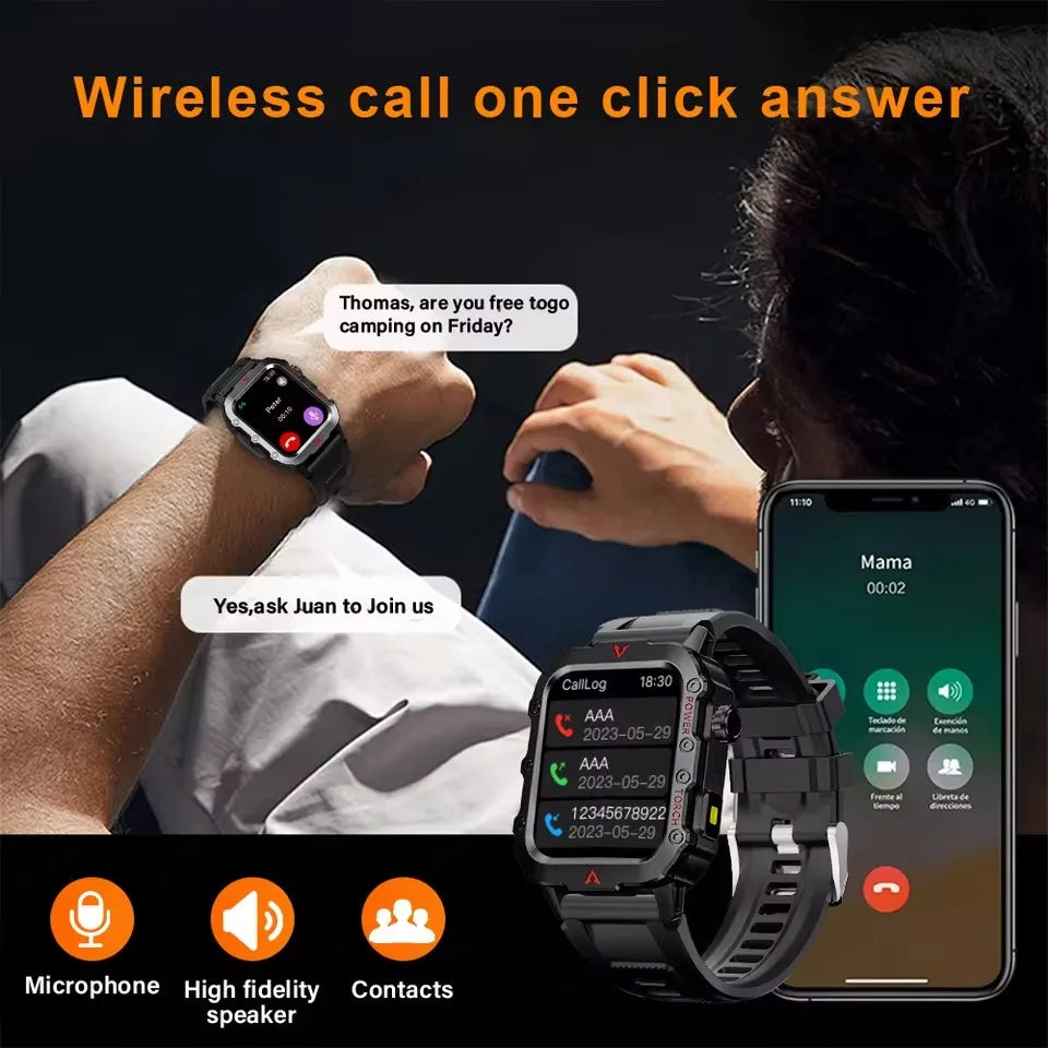 2025 GPS Smart Watch – 1.71” HD Display Smartwatch with Phone Call Function & 400mAh Battery for Men and Women