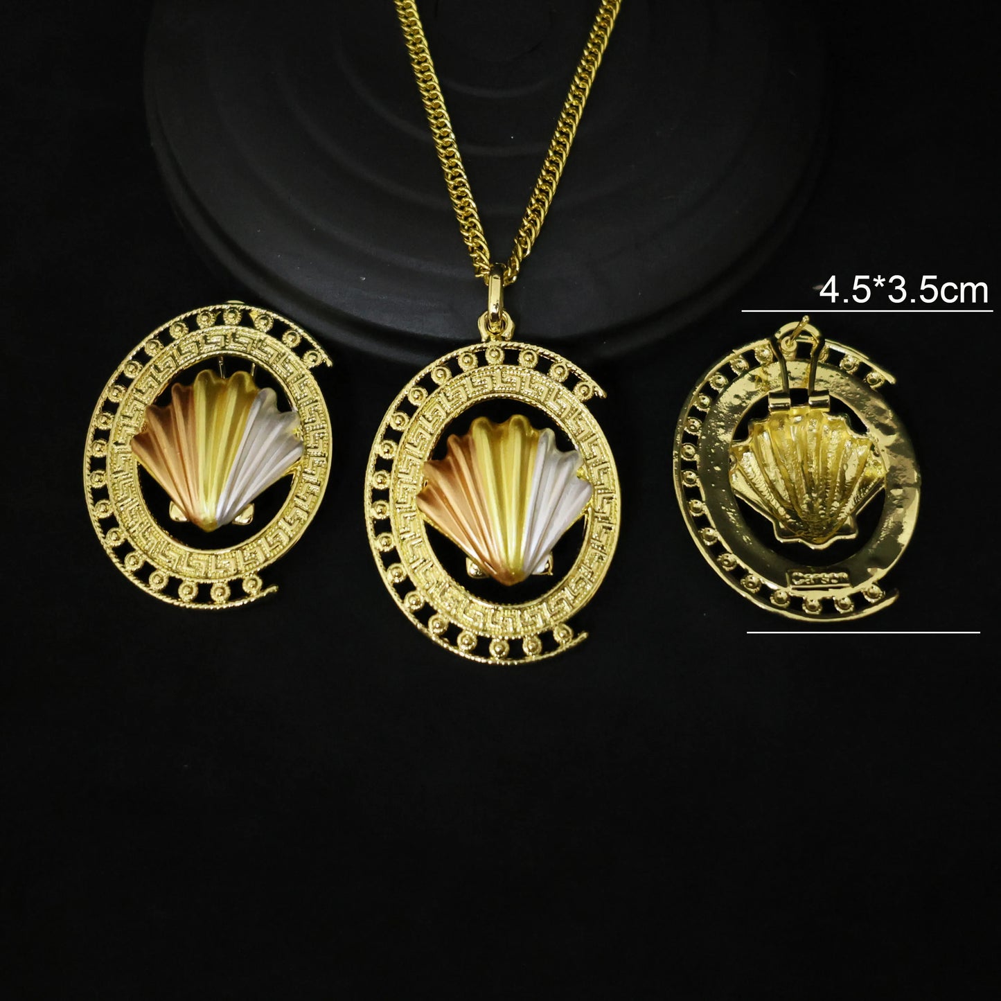 Luxury 18K Gold Plated Jewelry Set for Women – Italian Wedding Necklace, Earrings & Bracelet Bridal Gift Set