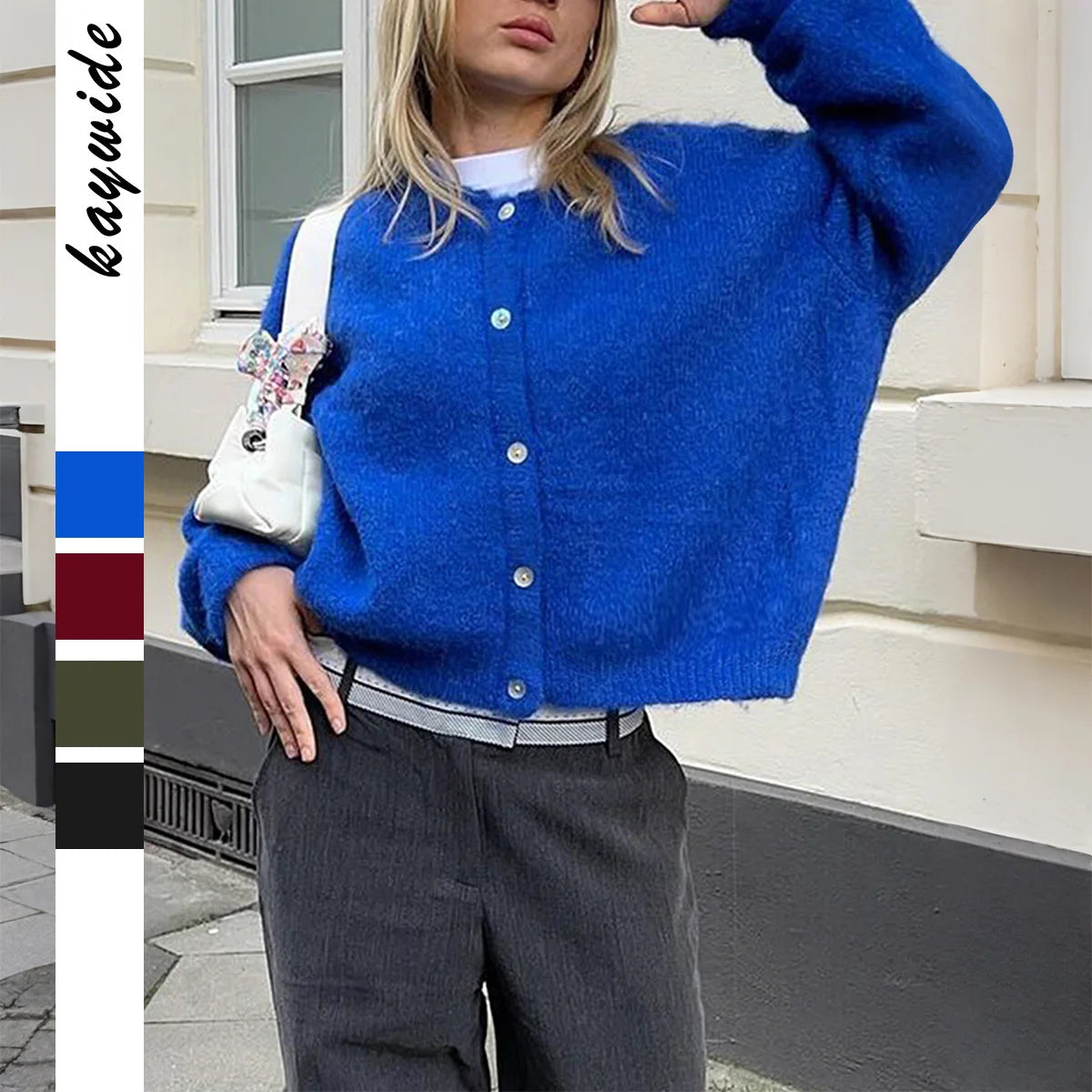 Women’s Long-Sleeved Wool Vest – Casual Simple Style for Autumn & Winter 2025