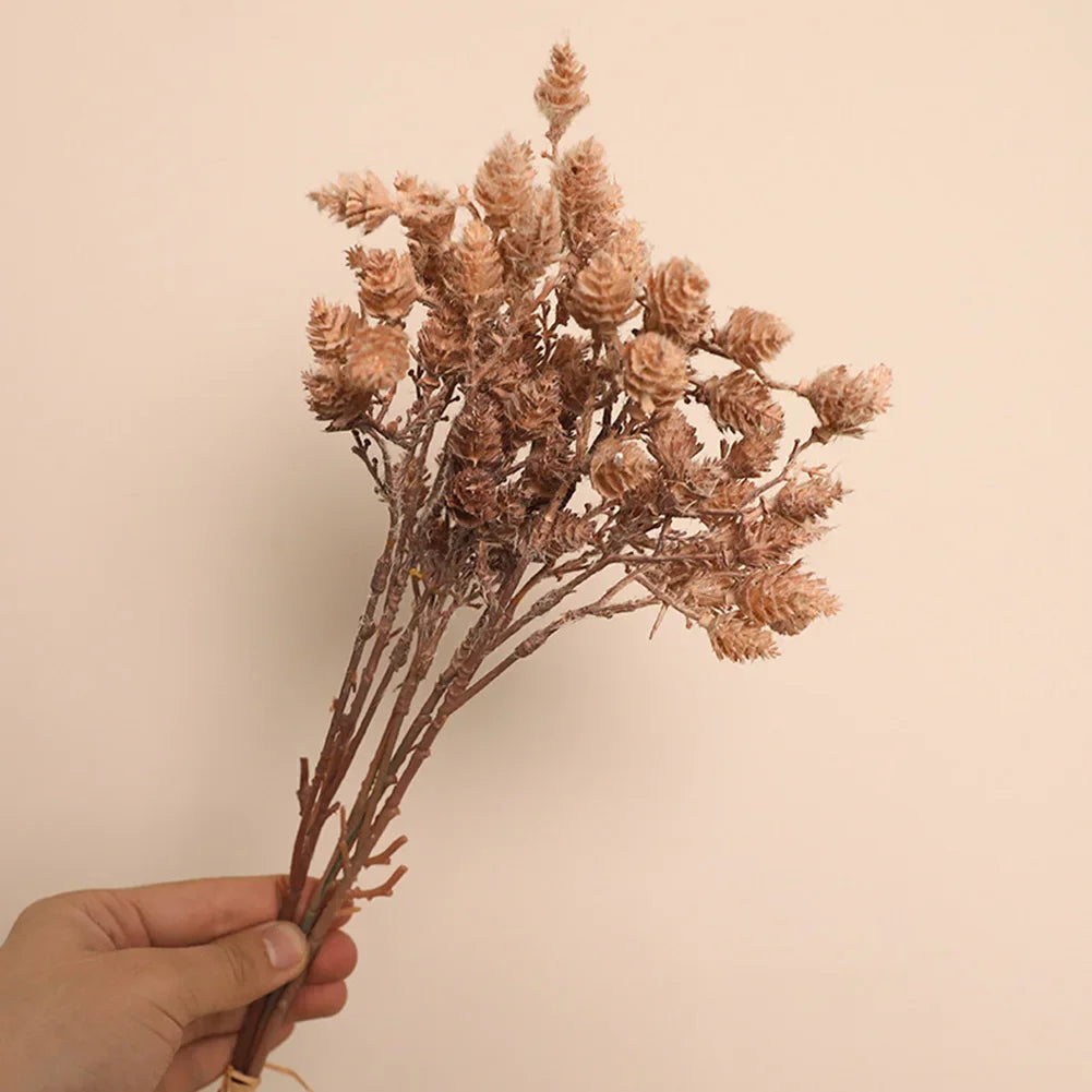 Artificial Pine Cones – Nature-Inspired Decorative Stems for Easy, Long-Lasting Home Décor
