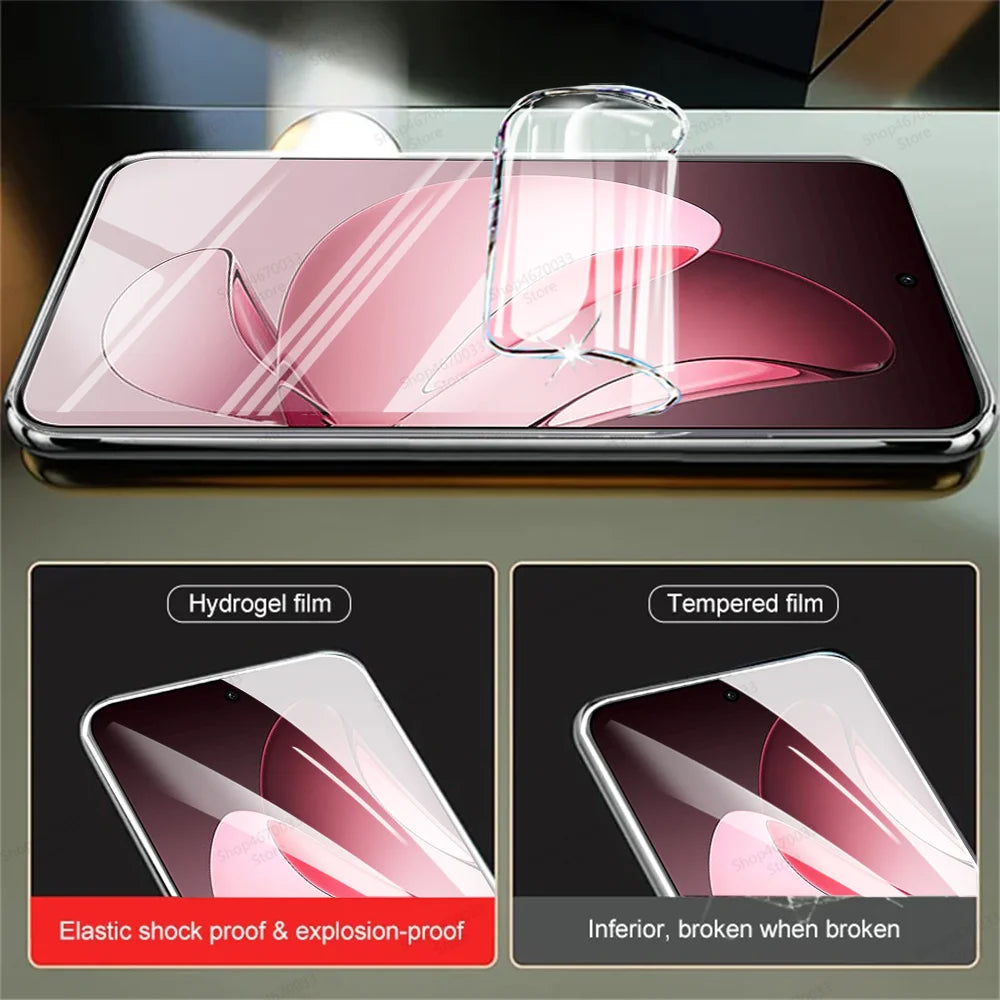4PCS Hydrogel Film For OPPO Reno 13 12 11 10 9 8 Pro Plus 8 5 Lite 7 6 Pro Screen Protector For Find X8 Ultra X6 X5 X3 Pro Lite