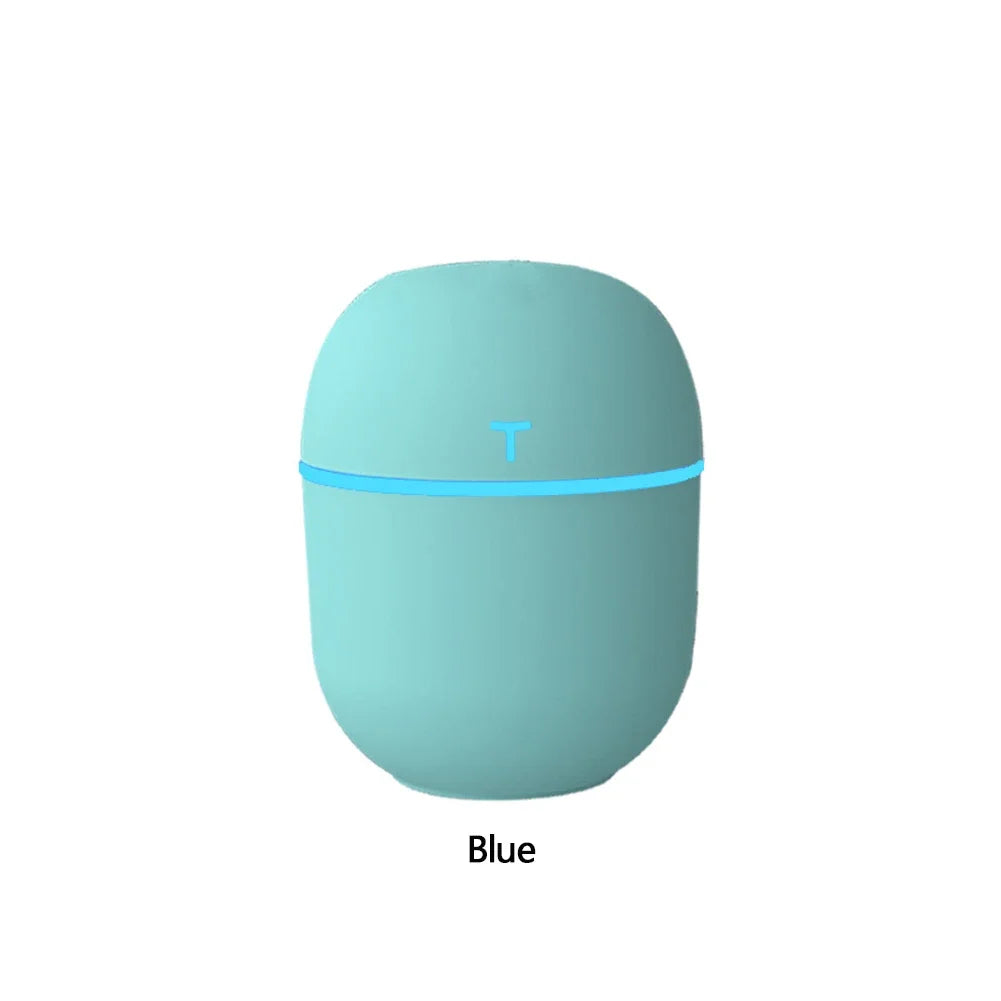 220ml Mini USB Air Humidifier – Ultrasonic Essential Oil Diffuser & Car Purifier with LED Night Light