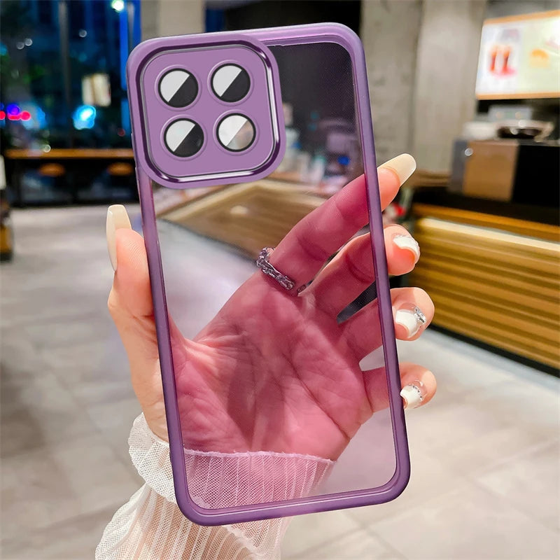 For Honor 400 Smart Full Lens Camera Protection Film Transparent Soft Silicone TPU Phone Back Case for Honor400 Smart X7d 4G 5G