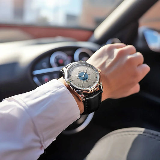 2025 Top Brand Luxury Men’s Leather Quartz Watch – Business Waterproof Wristwatch for Men