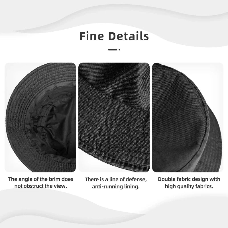 Wholesale Unisex Bucket Hat – O-Oasis American Heavy Metal Style, Foldable Outdoor Fishing Cap for Summer