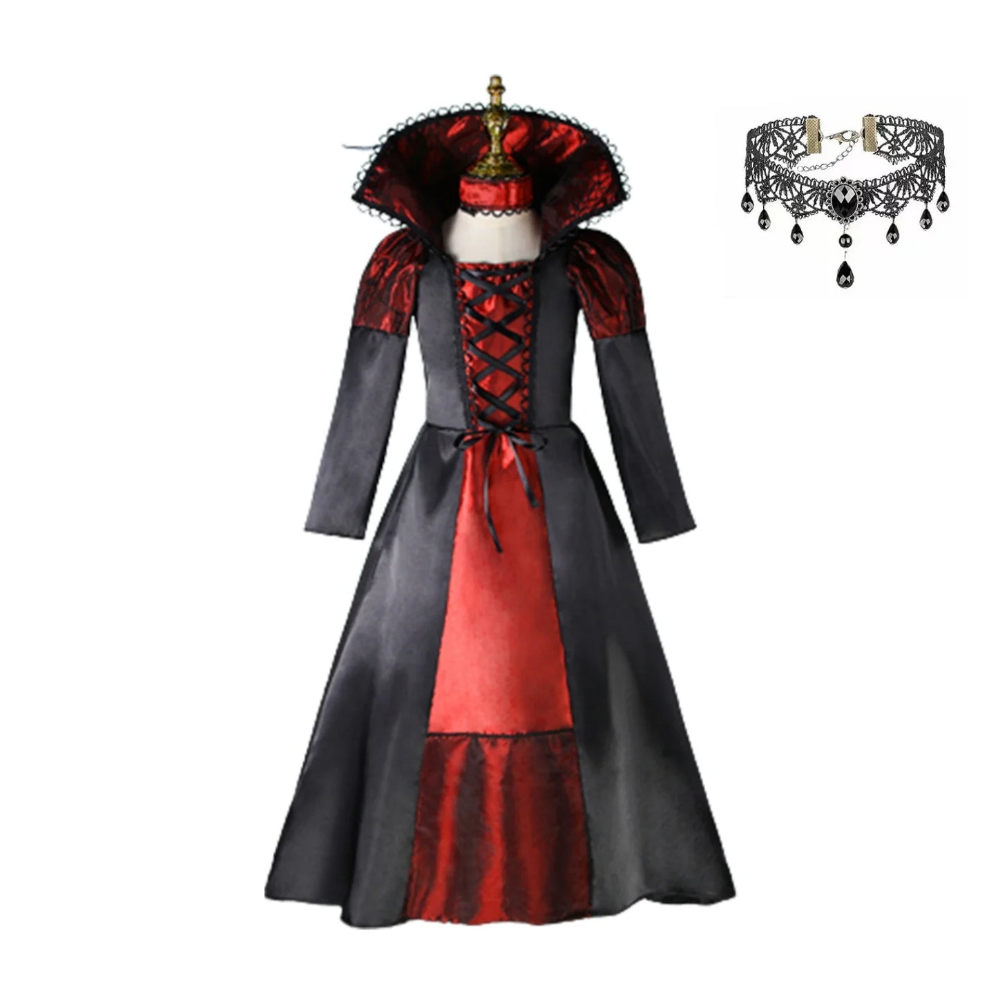 2025 Halloween Fantasy Kids Costume – Ghost Bride, Gothic Cosplay, Red Vampire & Day of the Dead Outfits for Girls