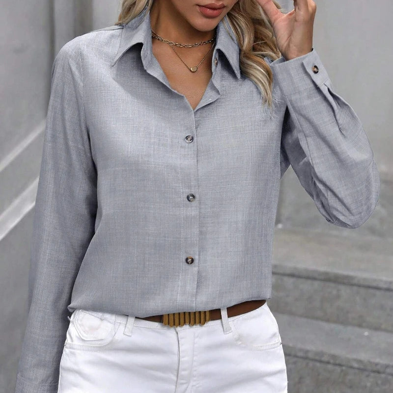 Fashion Casual Women’s Blouse – Long Sleeve Loose Streetwear Shirt for Spring & Autumn | Camisas Mujer Blusas Tops