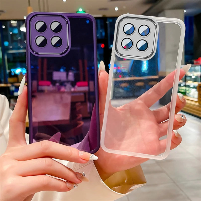 For Honor 400 Smart Full Lens Camera Protection Film Transparent Soft Silicone TPU Phone Back Case for Honor400 Smart X7d 4G 5G