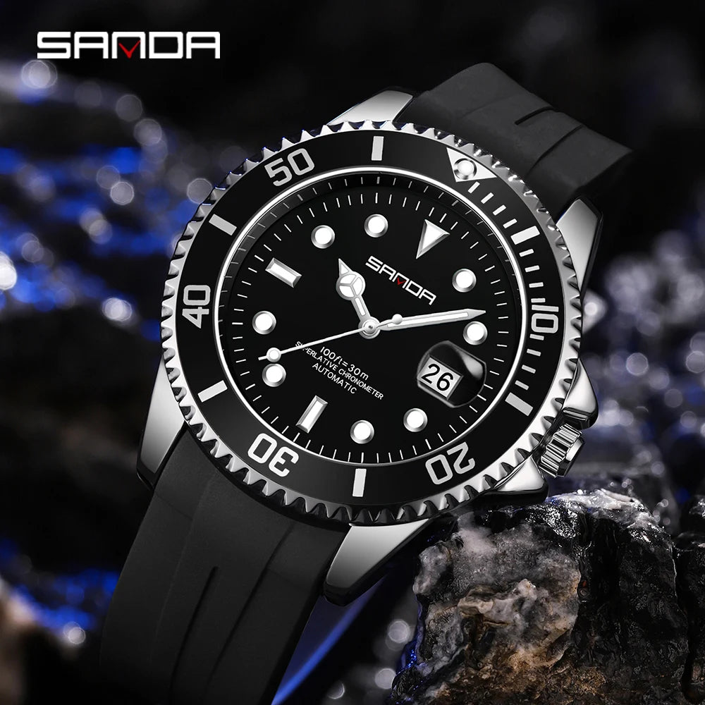 Luxury Automatic Square Watch – Unisex Waterproof Mechanical Wristwatch for Men & Women