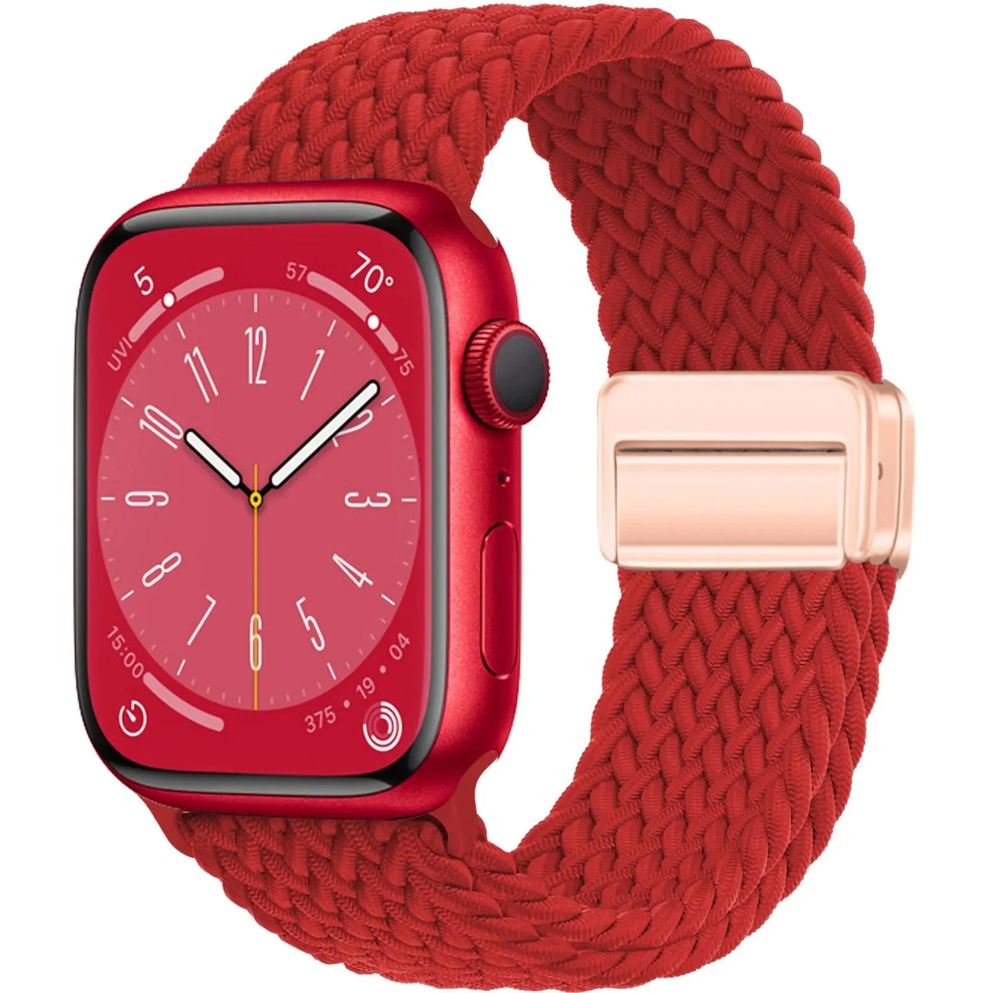 Nylon Braided Magnetic Strap for Apple Watch – Compatible with 40mm, 41mm, 44mm, 45mm, 49mm (Series SE, 3, 5–9, Ultra2)