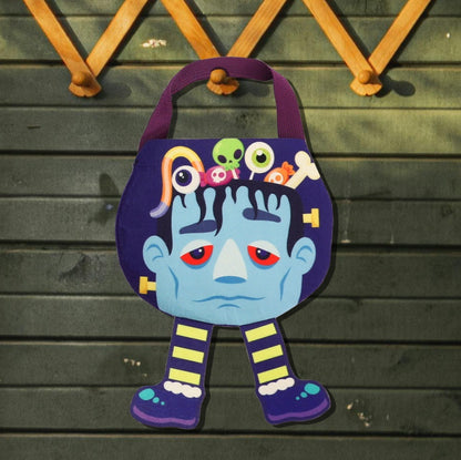 Halloween Candy Bag for Kids ? Pumpkin Printed Trick or Treat Tote