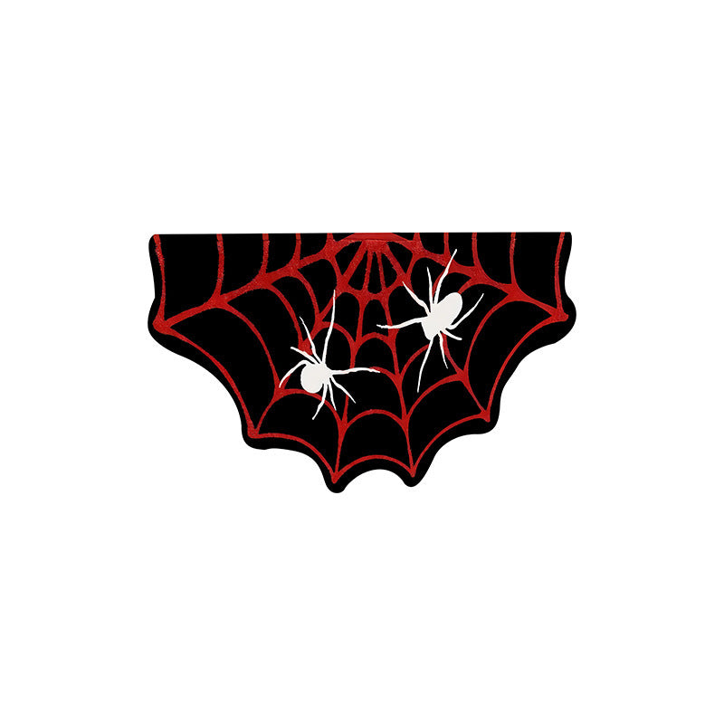 Halloween Bat-Shaped Soft Absorbent Rug ? Spooky Decorative Carpet for Home, Bathroom & Bedroom