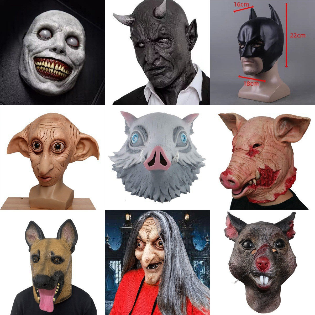 Latex Halloween Horror Mask Collection ? Realistic Scary Cosplay Masks for Party & Haunted Events