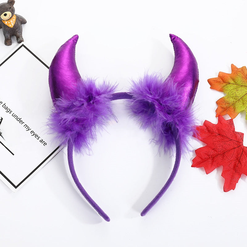 Halloween Devil Horn Headband ? Spooky Costume Accessory for Party & Cosplay
