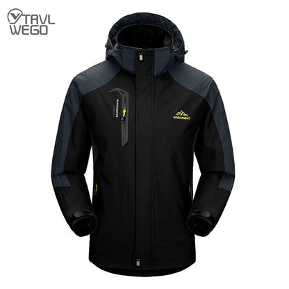 Men’s Waterproof Outdoor Jacket – TRVLWEGO Autumn Hiking Camping Windbreaker Coat