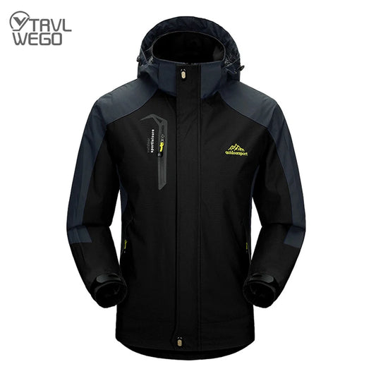 Men’s Waterproof Outdoor Jacket – TRVLWEGO Autumn Hiking Camping Windbreaker Coat