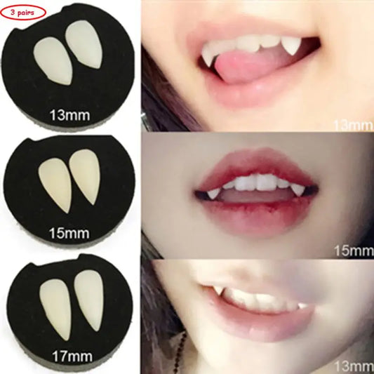 Vampire Fangs False Teeth – Halloween Party Costume Prop for Adults & Kids, Horror Cosplay DIY Decoration