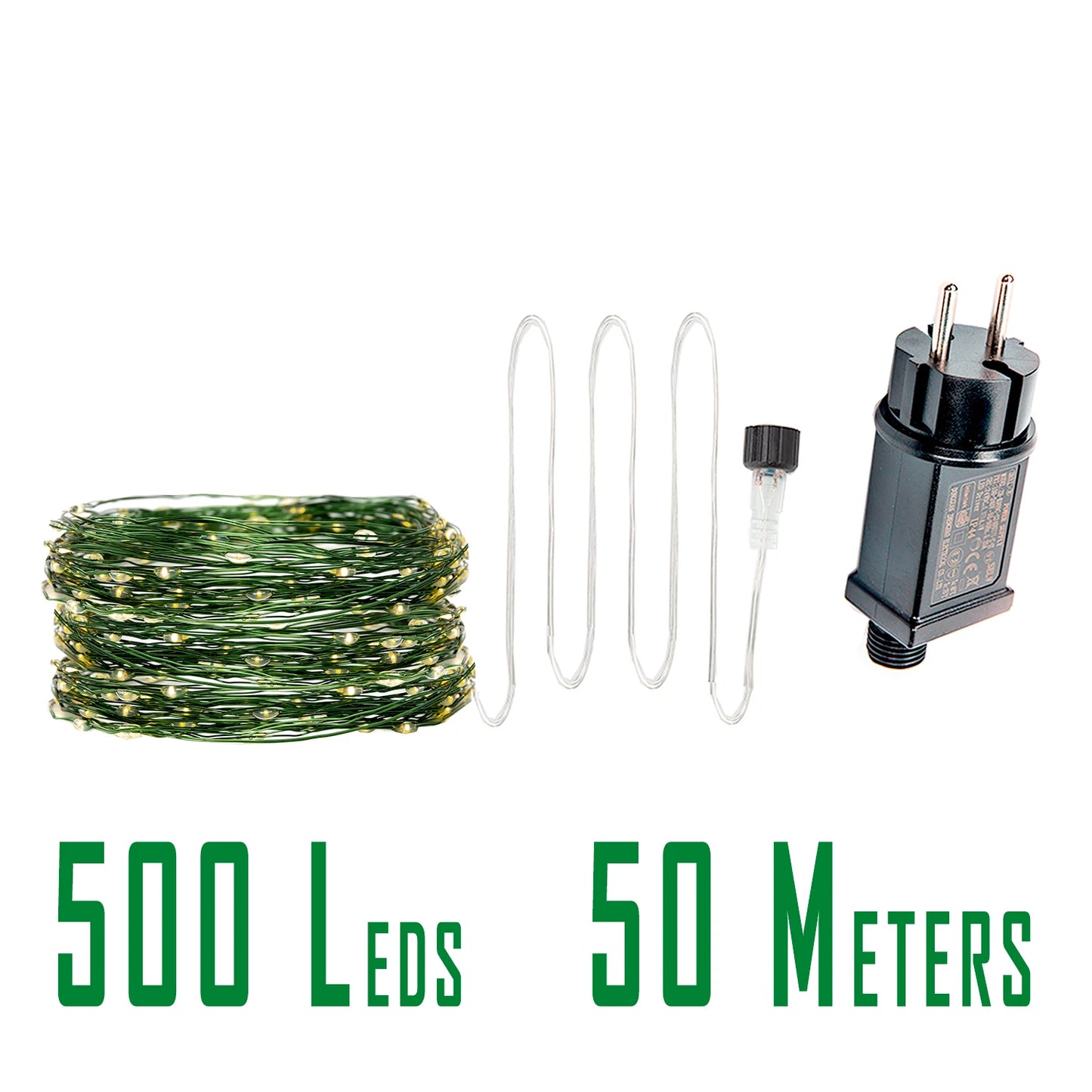 200M 2000LED Green Wire Fairy String Light Garland With Waterproof For Christmas Outdoor Wedding Garden Patio Room Decoration