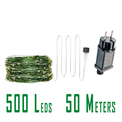 200M 2000LED Green Wire Fairy String Light Garland With Waterproof For Christmas Outdoor Wedding Garden Patio Room Decoration