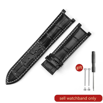 For GC Genuine Leather Watch Band Gucci Guess Gays Notch Watch Strap 20*11mm  22*13mm Men Women