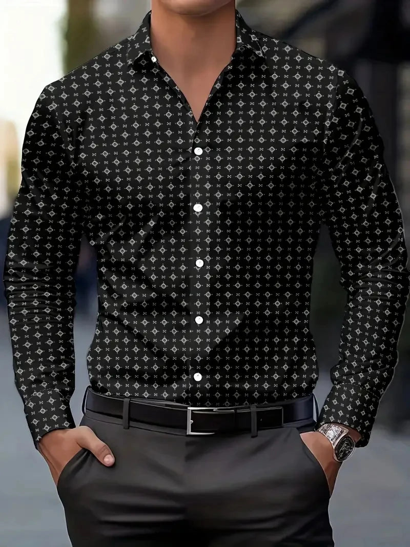 2025 Men’s High-Quality Button-Up Shirt