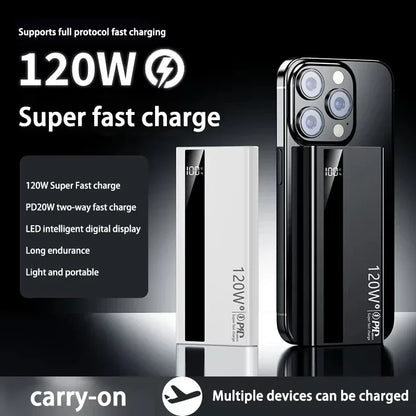 Xiaomi 120W 200000mAh Power Bank High Capacity Super Fast Charging Power Bank Portable Battery Charger For Huawei iPhone Samsung
