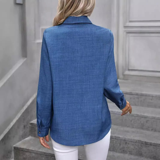 Fashion Casual Women’s Blouse – Long Sleeve Loose Streetwear Shirt for Spring & Autumn | Camisas Mujer Blusas Tops