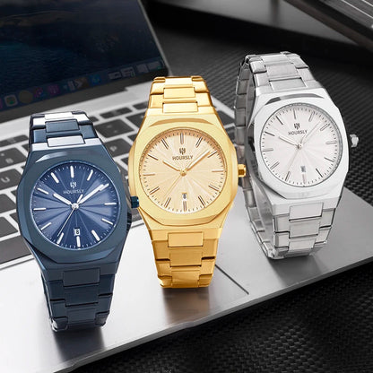2025 Original Men’s All-Black Stainless Steel Watch – Luxury Classic Business Waterproof Quartz Wristwatch