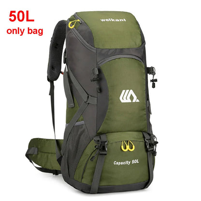 50L Waterproof Travel Backpack – Large Hiking Camping Rucksack for Outdoor Sports