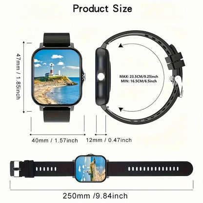 2025 Smart Watch for Men & Women – 1.91” Full Touch Display Bluetooth Fitness Tracker Smartwatch (Android Compatible)