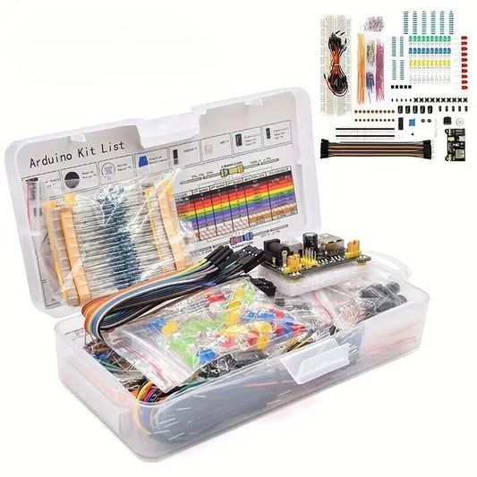 830-Piece Arduino UNO R3 DIY Electronics Starter Kit – Breadboard & Component Set for DIY Projects