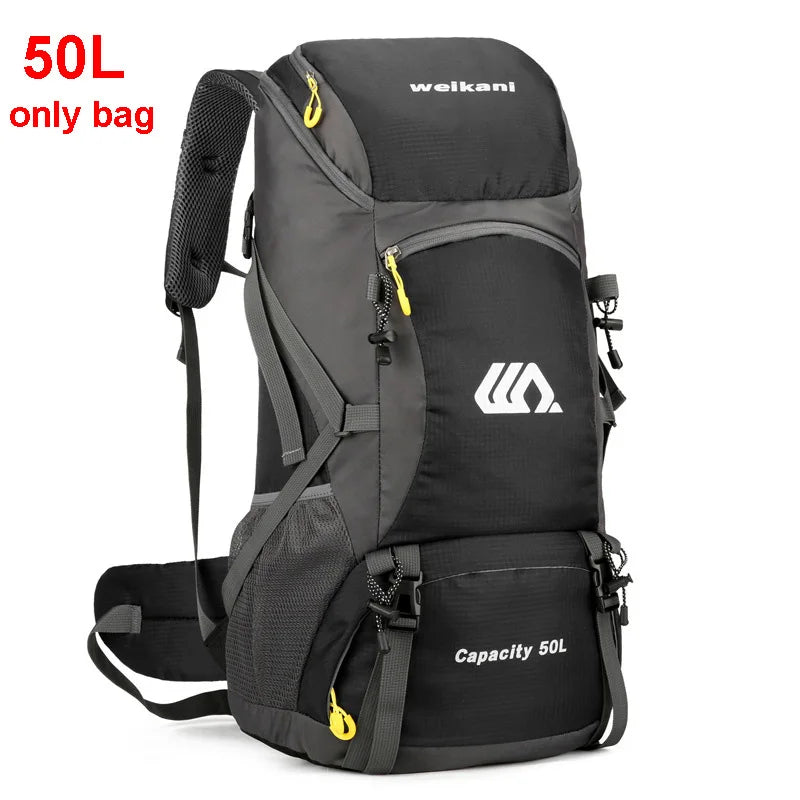 50L Waterproof Travel Backpack – Large Hiking Camping Rucksack for Outdoor Sports